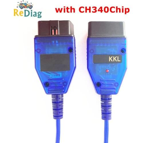 Newest for VAG-KKL 409 OBD2 Diagnostic Interface Cable for VAG KKL Scanner Tool for VAG 409 KKL with CH340Chip