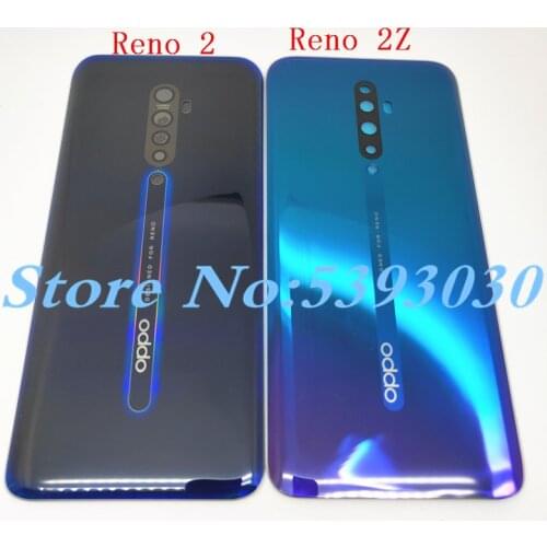 Original For Oppo Reno Z / Reno 2 / Reno 2Z Reno2 Z F Back Battery Cover Door Housing case Rear Glass Repair parts
