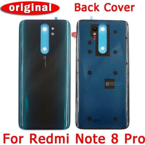 Original Back Battery Cover for Xiaomi Redmi Note 8 Pro back housing cover case with adhensive replacement spare parts