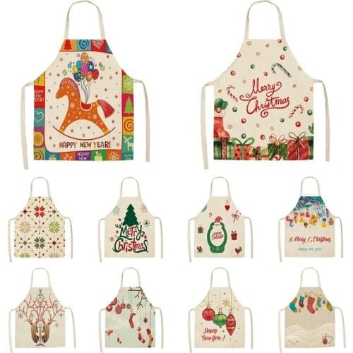 Christmas gift pattern goods for home kitchen customizable apron alpaca House cleaning Apron for children baking accessories