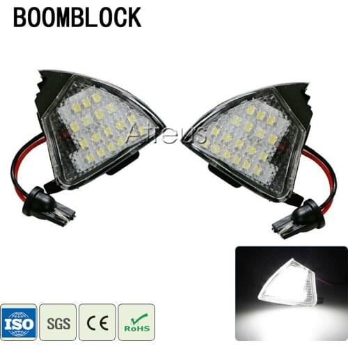 2pcs For VW Golf 5 Mk5 Passat b6 Jetta MK5 Eos Accessories No Error Car LED Under Side Mirror Lights 12V White LED Lamp