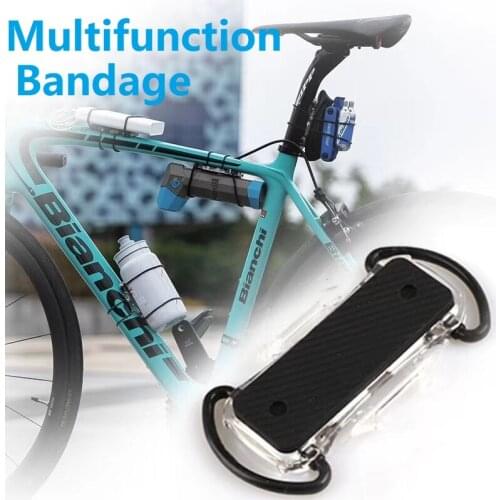 Bicycle Multifunction Mount Bracket Bandage Bike Light/Tool/Tube/Pump/Mobile phone/Energy gel/Di2 Battery Carry Mount Base