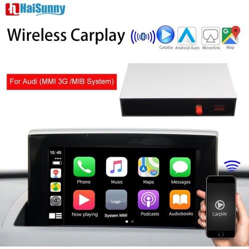 Aftermarket Wireless CarPlay Retrofit For Audi A1 Q3 2010-18 MMI OEM Support Mirror Link Auto Multimedia Screen Reverse Camera