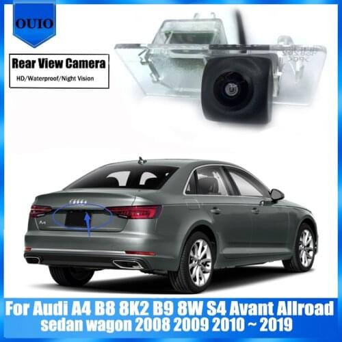 HD Rear Camera For Audi A4 B8 8K2 B9 8W S4 Avant Allroad sedan wagon 2008 2009 2010 ~ 2019 Night vision Parking Reversing Camera