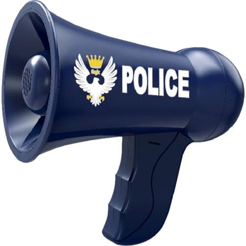 Police Fireman’s Megaphone W/ Siren Sound Mic kids Pretend Play Dress Up Toys