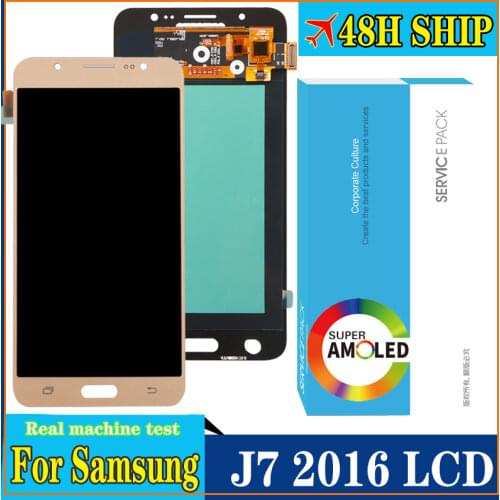 OLED/Super Amoled lcd For Samsung Galaxy J7 2016 J710 LCD Display Touch Screen Digitizer Assembly SM-J710F J710M J710H J710FN