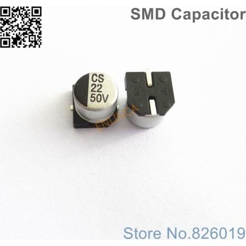 12pcs/lot 50V 22uf SMD Aluminum Electrolytic Capacitors size 6.3*5.4 22uf 50V