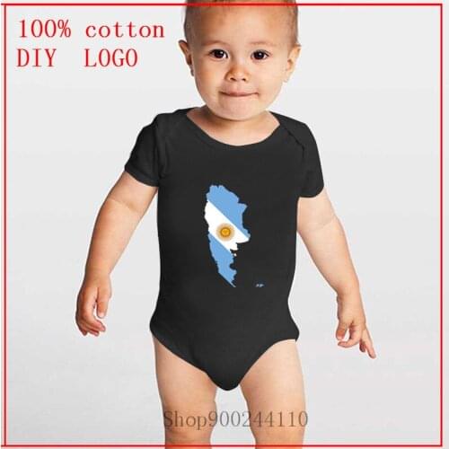 2020 Bodysuit Baby Onesie Infant Girls Boy Argentina Flag Map Cotton Clothes Short Sleeve Bodysuits Baby Romper Outfits products