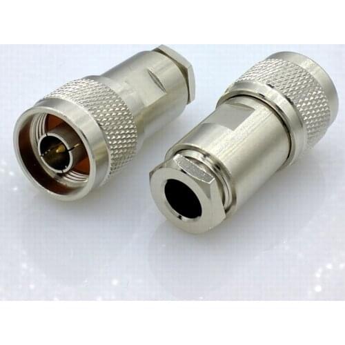 L16 50ohm N type connector 50-5 RF coaxial connector N connector for 50-5 50-5 RG5 RG6 LMR300 RG304 cable 4pcs/lot