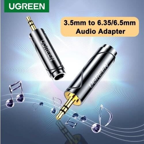 Ugreen 3.5mm to 6.5mm 6.35mm Adapter Gold Plated Pure Copper 6.5mm Male to Aux Female to Jack Audio Connector For Amplifier Xbox