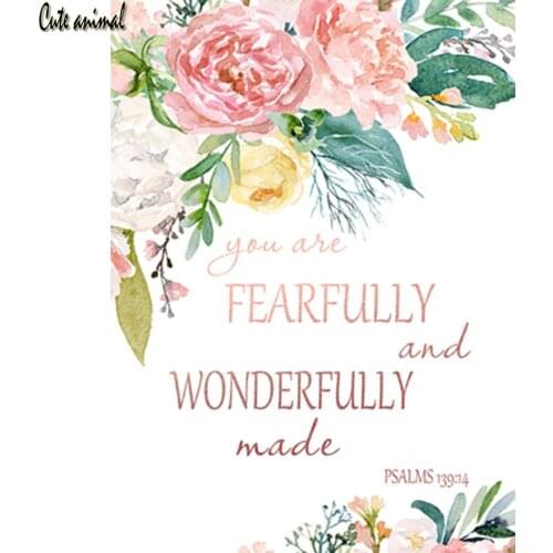 Diamond painting cross stitch Christian islamic arabic religion flower diamond embroidery full square round drill diamond mosaic