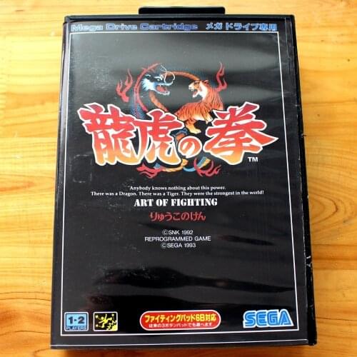 Art Of Fighting 16 Bit SEGA MD Game Card With Retail Box For Sega Mega Drive For Genesis