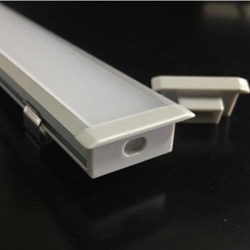 Free Shipping 70M/Lot 2M/PCS Aluminum Profile for 5050 3528 5630 LED Strip with Cover Clips and End Caps Aluminum Channel