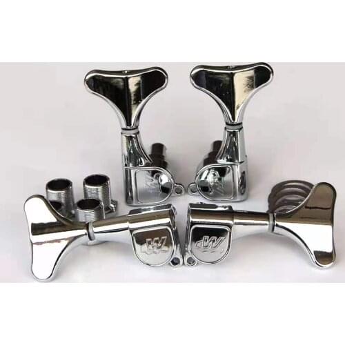 Free shipping, Wilkinson electric bass tuner, gold, silver, black, fully enclosed string button, wjb-650