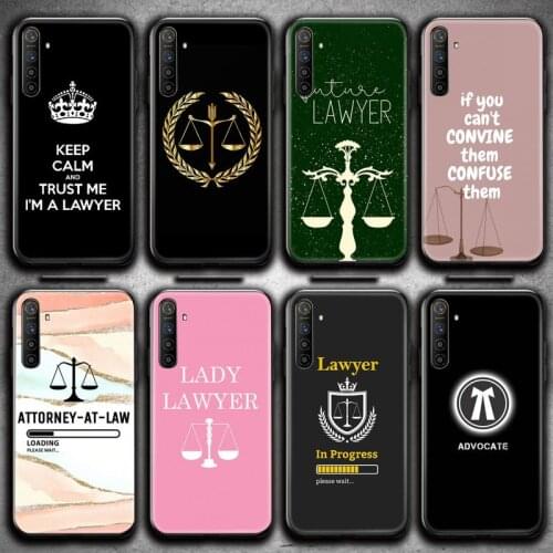 Law Student Lawyer Judge Accessories Phone Cases For OPPO Realme 6 Pro C3 5 Pro C2 RENO2-Z A11X XT