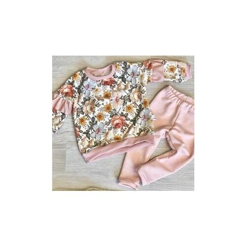 Ma&Baby 0-4Y Infant Toddler Kid Girls Clothes Set Ruffles Flower Tops Pants Outfits Autumn Spring Clothing DD40