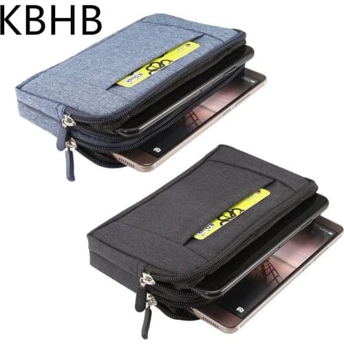 For xiaomi redmi note 5 pro mi max 3 mi8 a2 PocoPhone F1 redmi 6X 6 5 4x Universal Belt Clip Cowboy Cloth Casual Waist Pouch Bag