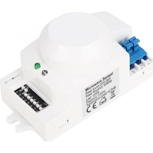 5.8GHz HF System LED Microwave Sensor Switch 360 Degree Radar motion Sensor Light Switch Body Motion Detector 220-240V SK-600