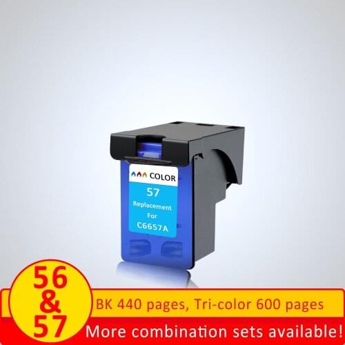 XiangYu for hp 57 color ink cartridge for hp 56 for HP Deskjet 5150 450CI PSC 1315 2110 2210 2410 printer