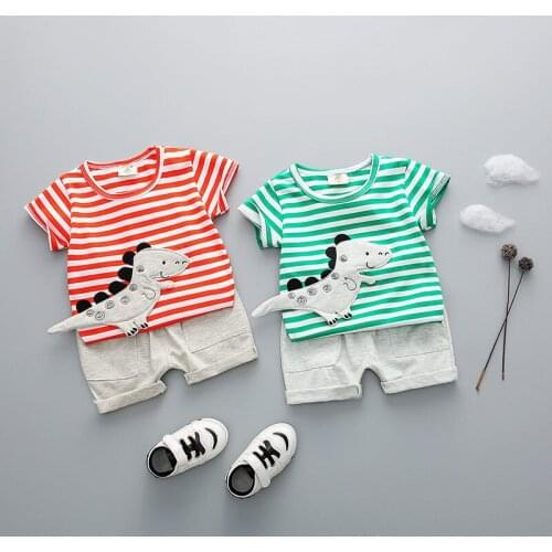 Summer Baby Clothes Suit Children Fashion Boy Girls 3D Cartoon T Shirt Shorts 2Pcs/sets Toddler Casual Clothing Kids Tracksuits