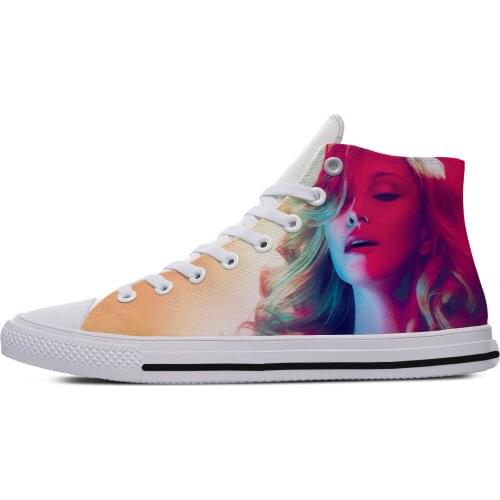 2019 Hot Latest Sale Harajuku Pullover Leisure Shoes Sexy Lady Gaga 3D Print Lightweight Breathable Comfortable Canvas Shoes