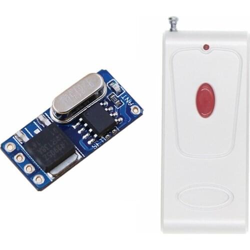 DC3.7V5V7V12V Mini 1-Channel Wireless Remote Control Switch, Micro Ultra-Thin Power Supply, Battery On-Off Remote Control Switch