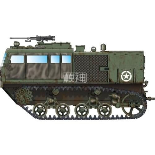 Military Assembly Model Tracked Armored Vehicle 1/72 American Army M4 High Speed Tractor 82920