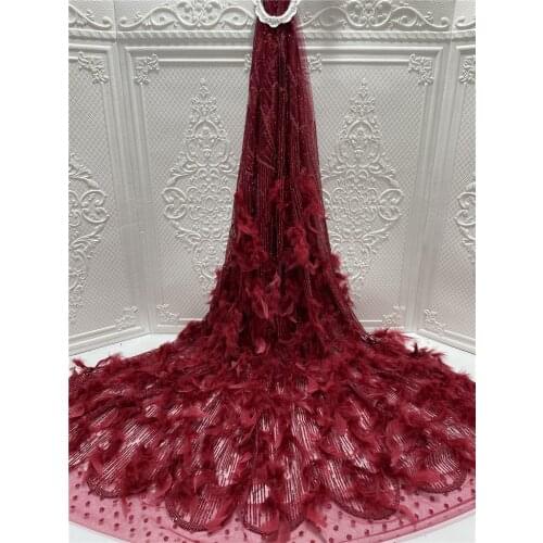 Fashion Design Shining Glued Glitter African Tulle Mesh Fabric L-298681 with for Wedding or Evening Dress