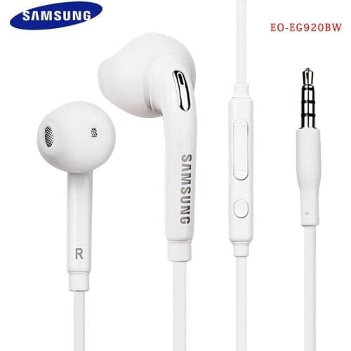 Original SAMSUNG EG920 Earphones Note3 Headsets Wired with Microphone for Samsung Galaxy S6 s7 s7edge S8 s9 s9+ Mobile Phones