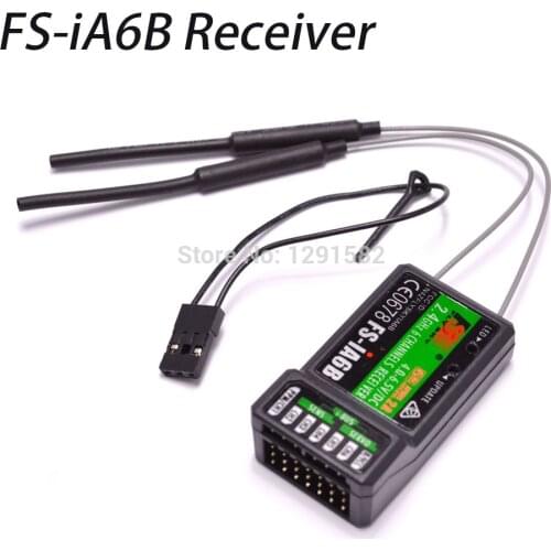 New Flysky 2.4G 6CH FS-iA6B iA6B Receiver PPM Output With iBus Port Compatible with FS-i4 FS-i6 FS-i10 FS-GT2E FS-GT2G For Quad