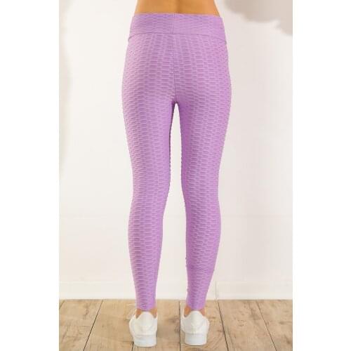 New Season High Waist Patterned Leggings Lilac Womens pants leggings women shein pants