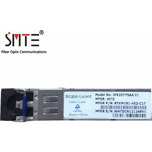 Alcatel-Lucent 3FE25775AA AA01 RTXM191-452-C17 1.25G GIGE EX 40km 1310nm Single-Mode SFP Fiber Optical Module Transceiver