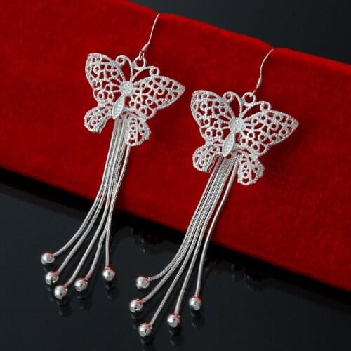 Wholesale fashion jewelry Earrings , M925 Silver color Earrings . Nice Jewelry. Good Quality EE327