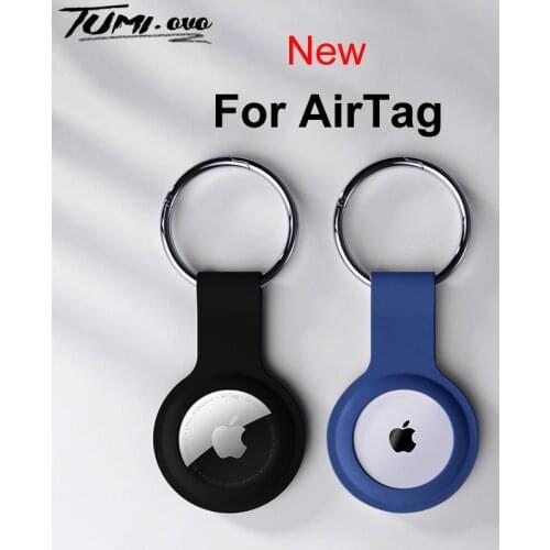 Original Liquid Silicone Soft Protective Case For Apple Airtags Locator Tracker Anti-lost Device Keychain Sleeve Tracker Buckle