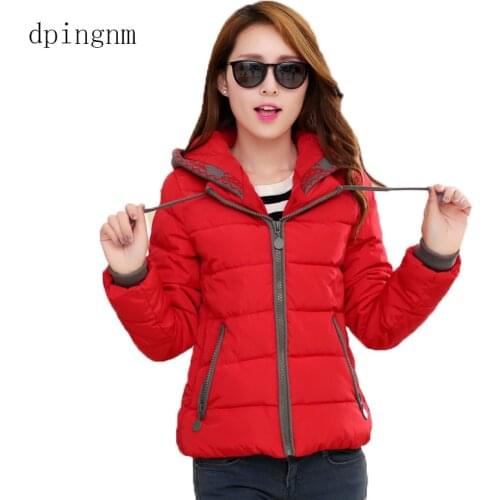 Autumn Winter Female Jacket 2019 Fashion Women Parka Hooded Winter Jacket women Down Cotton Coat Female slim Winter Coat