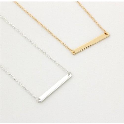 New Classic Simple Bar Necklace Jewelry Bar Pendant Necklace For Women Easy To Match Everyday Wear Jewelry