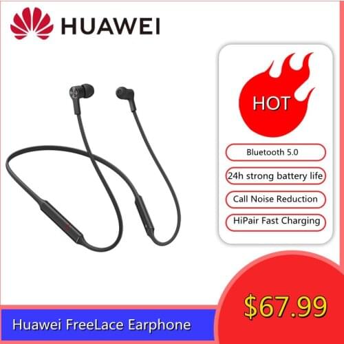 Genuine Huawei FreeLace Earphone Bluetooth 5.0 wireless Headset HiPair Fast Charging Waterproof Wireless bluetooth headset