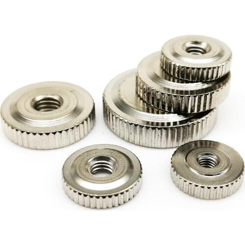 10pcs M3 M4 M5 M6 Steel Adjust Leveling Knurled Toolless Tighten Thumbnut Hand Thumb Nut for 3D Printer Spring Loaded Heated Bed