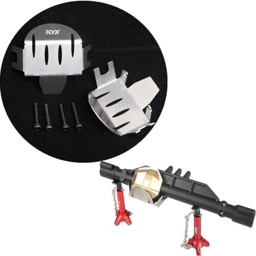 Rc Car Axial 1/10 RBX10 Ryft Option Part Stainless Steel Axle Protector Guard Set For Radio Control Toys Diy Accessores