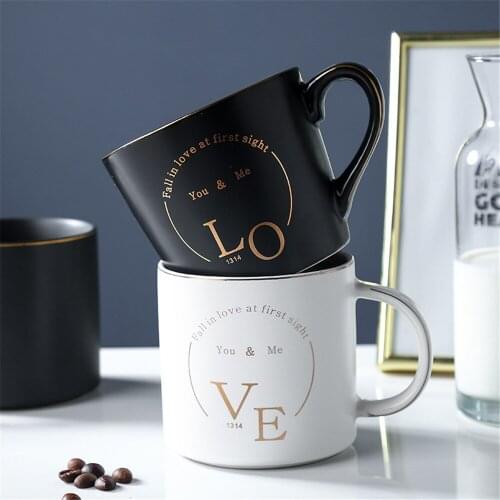 Contemporary and contracted straight koubei matte ceramic mug cup home office couples gift cups of coffee cup