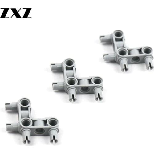 10/20pcs/lot Bulk Technic Model Perpendicular Connector 3x3 Beam with 4 Pin Voiture Accessory Toys MOC Assemble Parts 55615