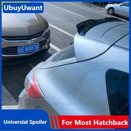 UBUYUWANT Rear Roof Spoiler For Mazda3 Mazda 3 Hatchback 2009-2013 Universal Lip Spoiler ABS Plastic Car Tail Wing Decoration
