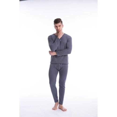 Womens Long Johns Young Couple Cold Suit Men Thermal Underwear Thickened With Velvet