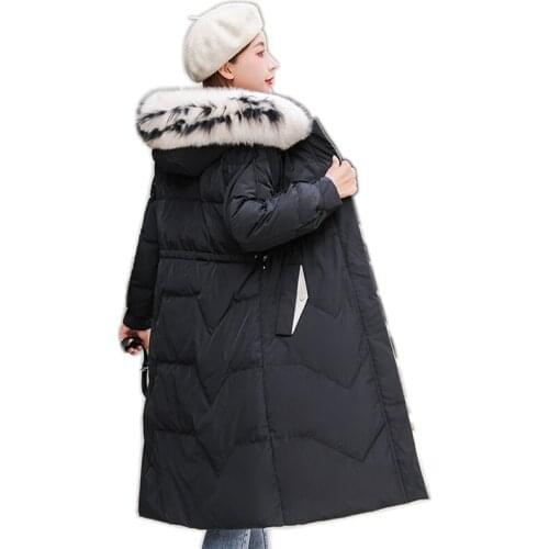 2019 New Fashion Womens White Duck Down Jacket Zippers Black High Quality White Duck Down Jacket Thick Warm Down Parka