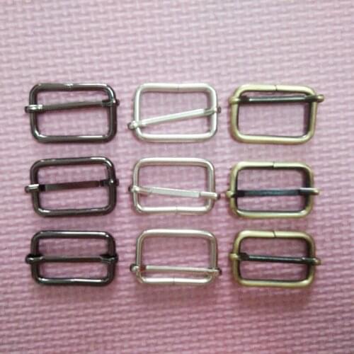 1 1/4 inch Bronze adjuster & rectangle slider buckle for bag straps 32mm