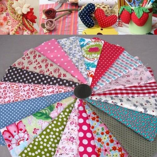 100pcs 12*10cm Floral Cotton Fabric Bundle Patchwork Scraps Quilting Sewing
