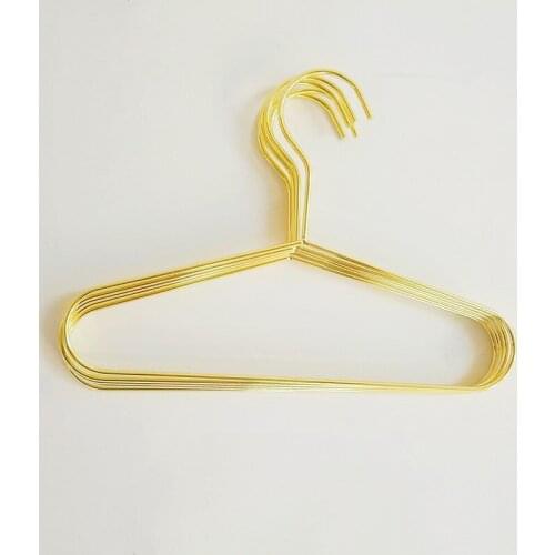 50pcs Nordic Style Metal Children Hanger Kids Pet Dog Clothes Baby Clothing Storage Hanger Rose Gold