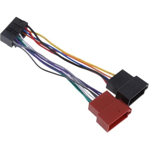 Car Radio Adapter Cable 16pin DIN ISO Socket For JVC Connections