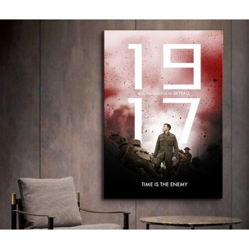 1 Piece Decorative Painting Poster New Fashion Office Home Mural Military Solider Picture 1917 Movie Painting Wholesale