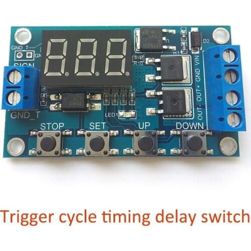 Trigger cycle timing Delay switch circuit MOS tube pulse generator instead relay module J04